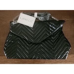 Jen & Co Herringbone Quilted Puffer Crossbody bag